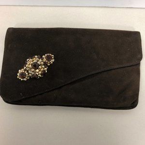 Walborg Brown suede w/gold strap